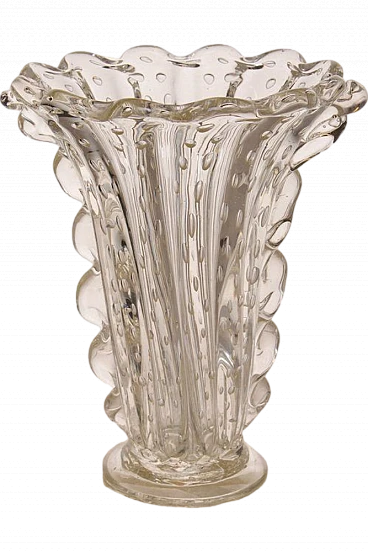 Art Deco vase by Ercole Barovier for Barovier & Toso, 1930s