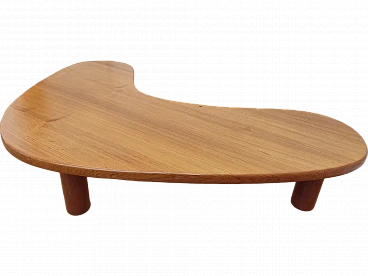 Boomerang wooden coffee table, 1980s