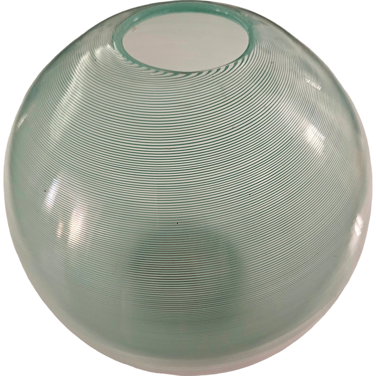 Spherical glass vase by Carlo Scarpa for Venini, 1980s 8