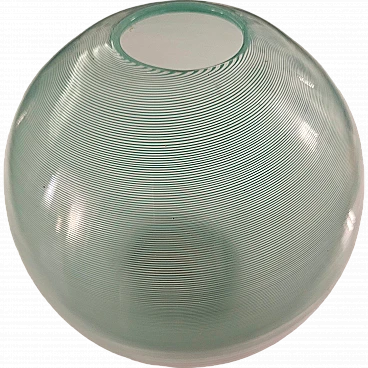 Spherical glass vase by Carlo Scarpa for Venini, 1980s