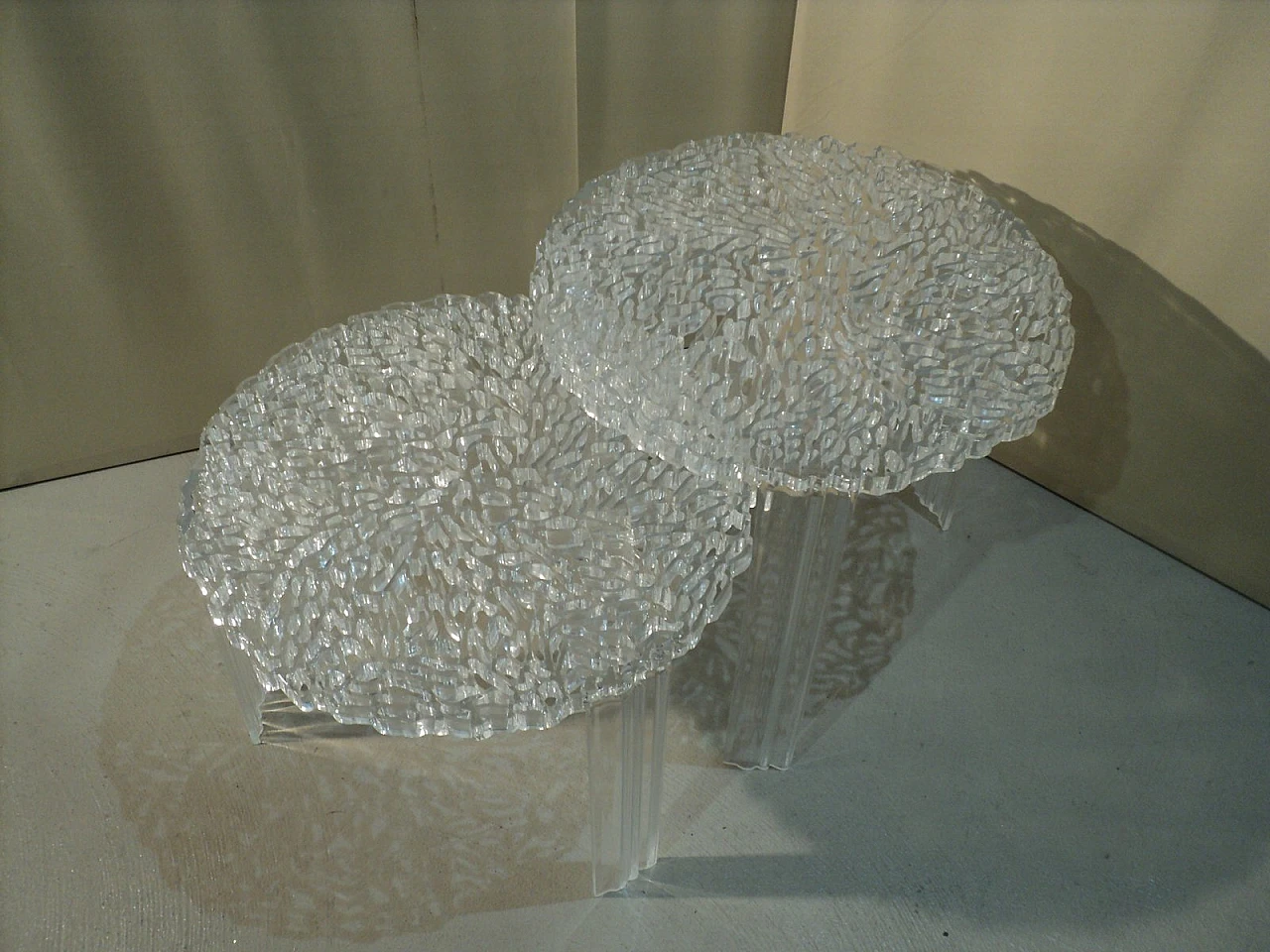 Pair of side tables by Patricia Urquiola for Kartell 2