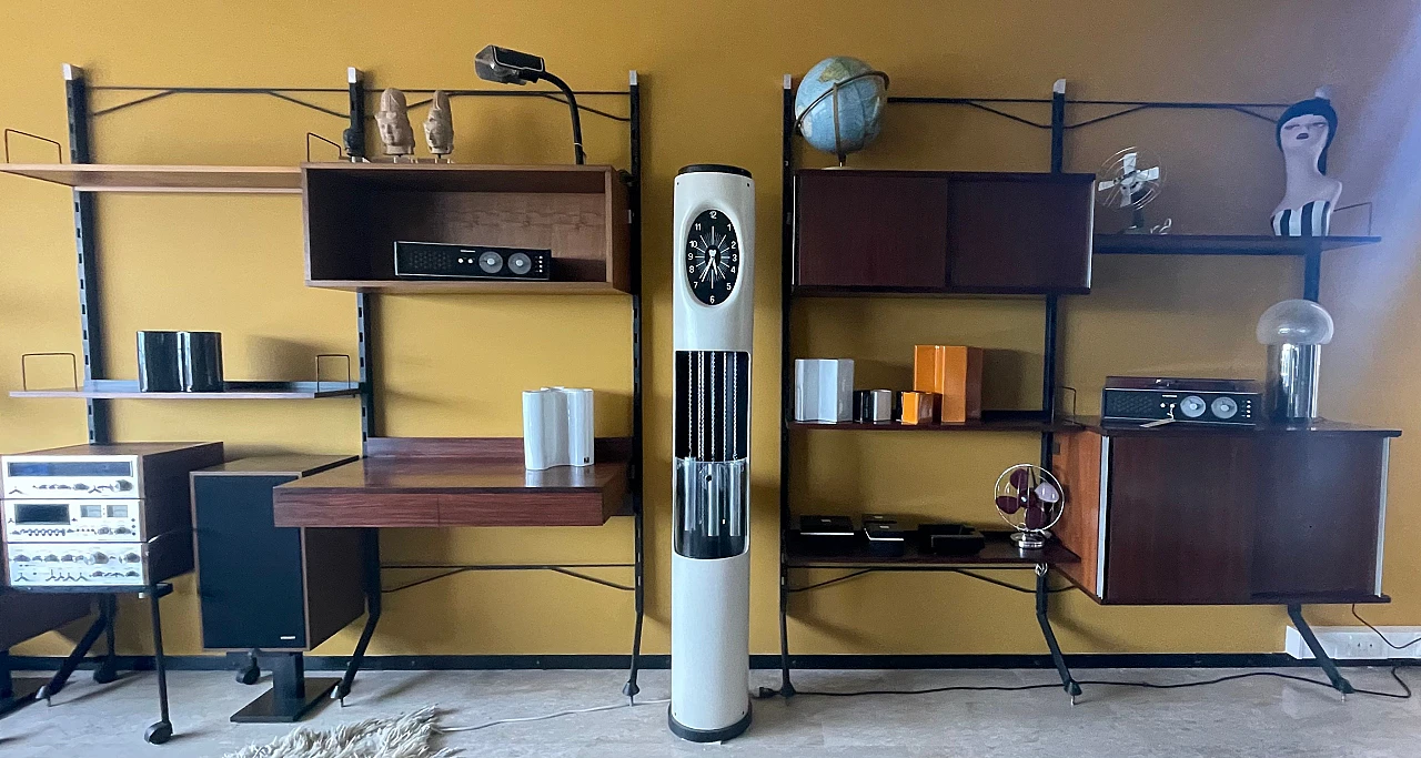 Urio modular bookcase in teak by Ico and Luisa Parisi for MIM Roma, 1960s 31