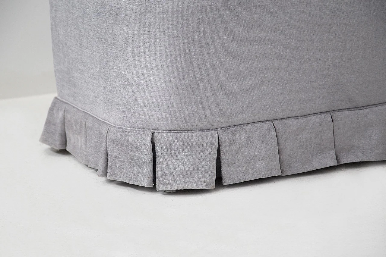 Gray velvet corner sofa by Gio Ponti, 1950s 6