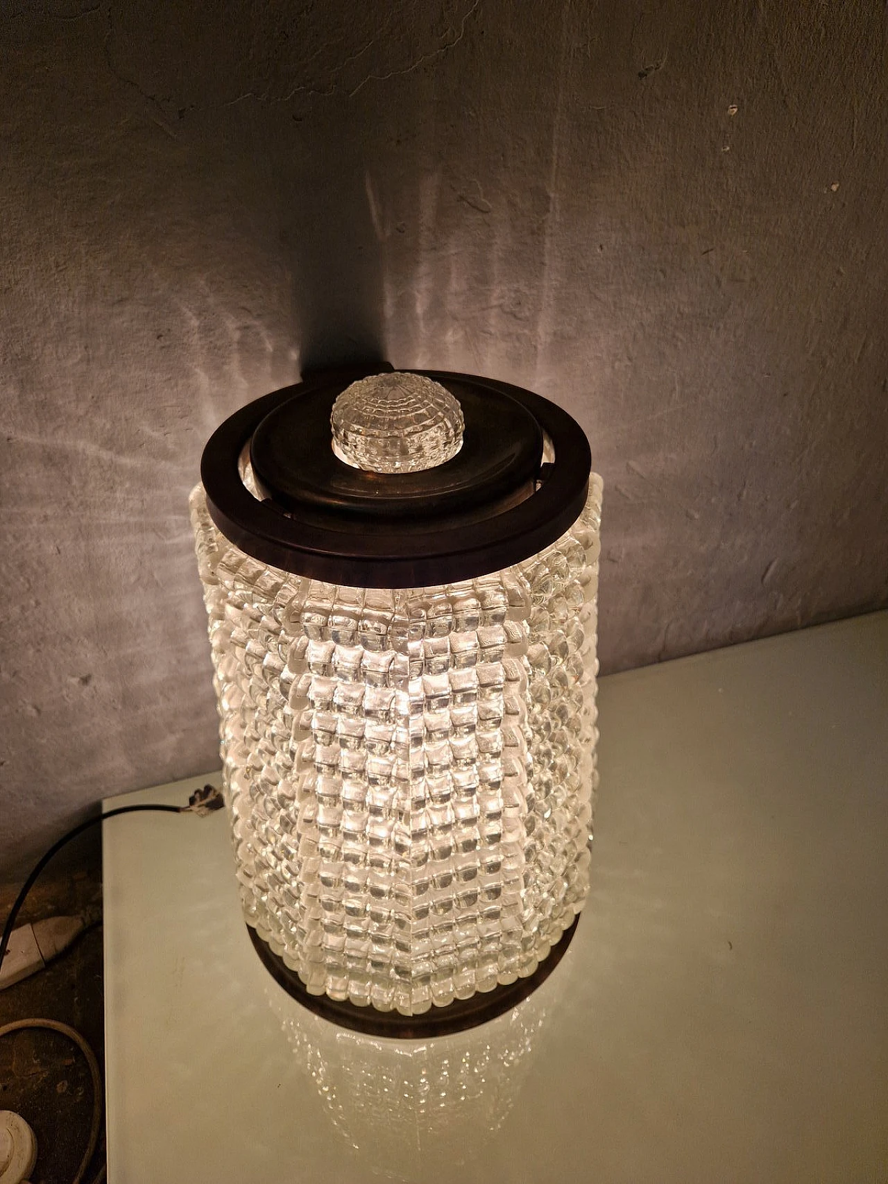 Lampada Royal in ferro e ottone di Barovier & Toso, anni '30 5