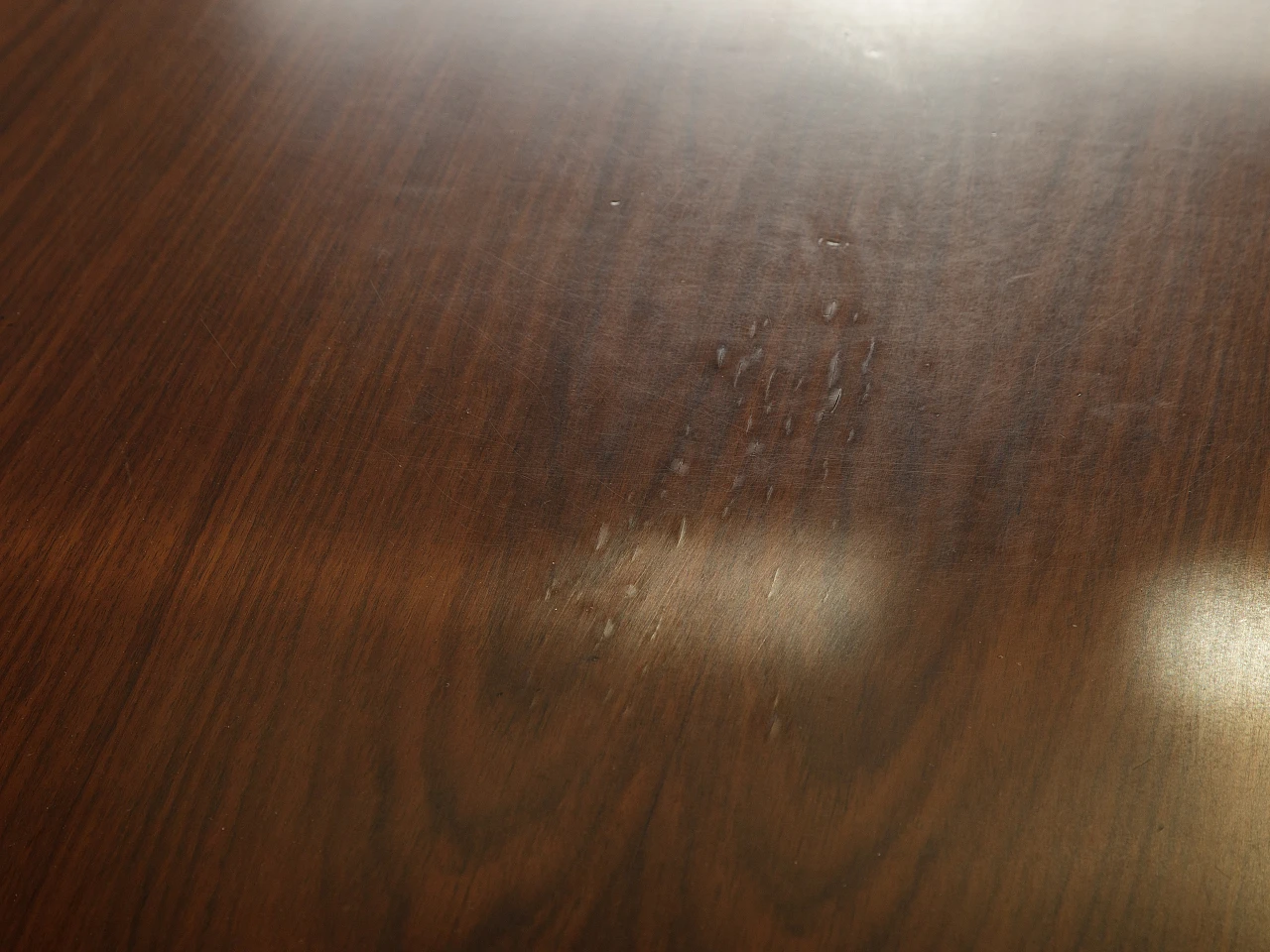 Wood and steel desk with two drawers, 1960s 17