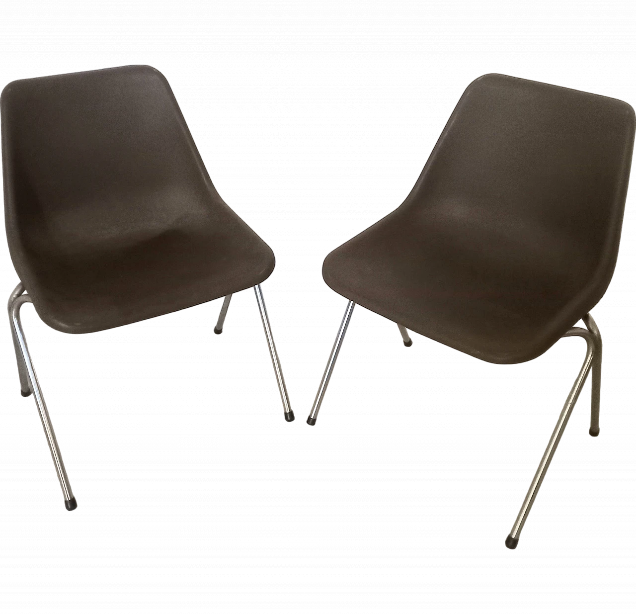 Pair of stackable Hille chairs by Robin Day, 1970s 9