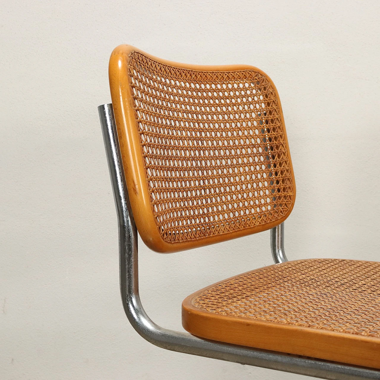 Pair of beech Cesca chairs by Marcel Breuer for Gavina, 1960s 3