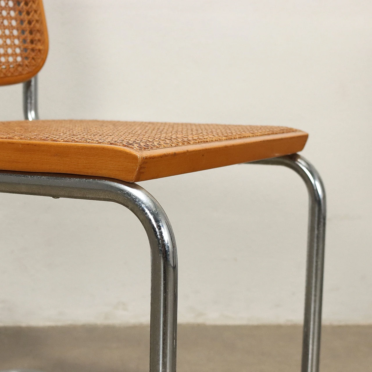 Pair of beech Cesca chairs by Marcel Breuer for Gavina, 1960s 5