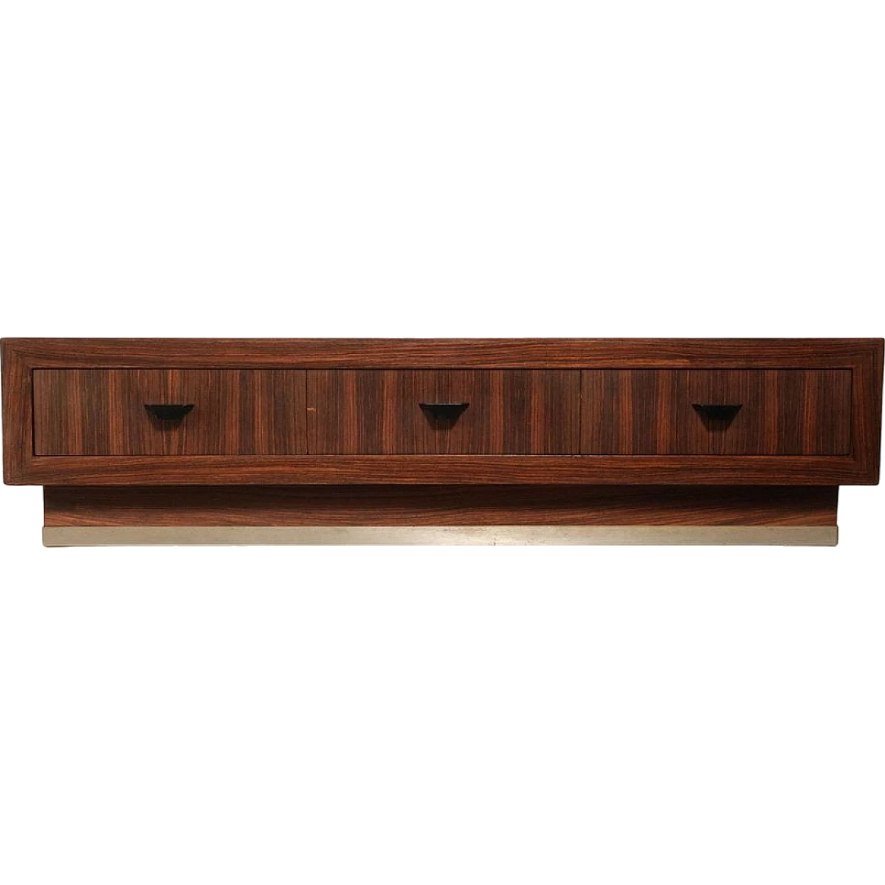 Rosewood TV cabinet with metal details, 1960s 17