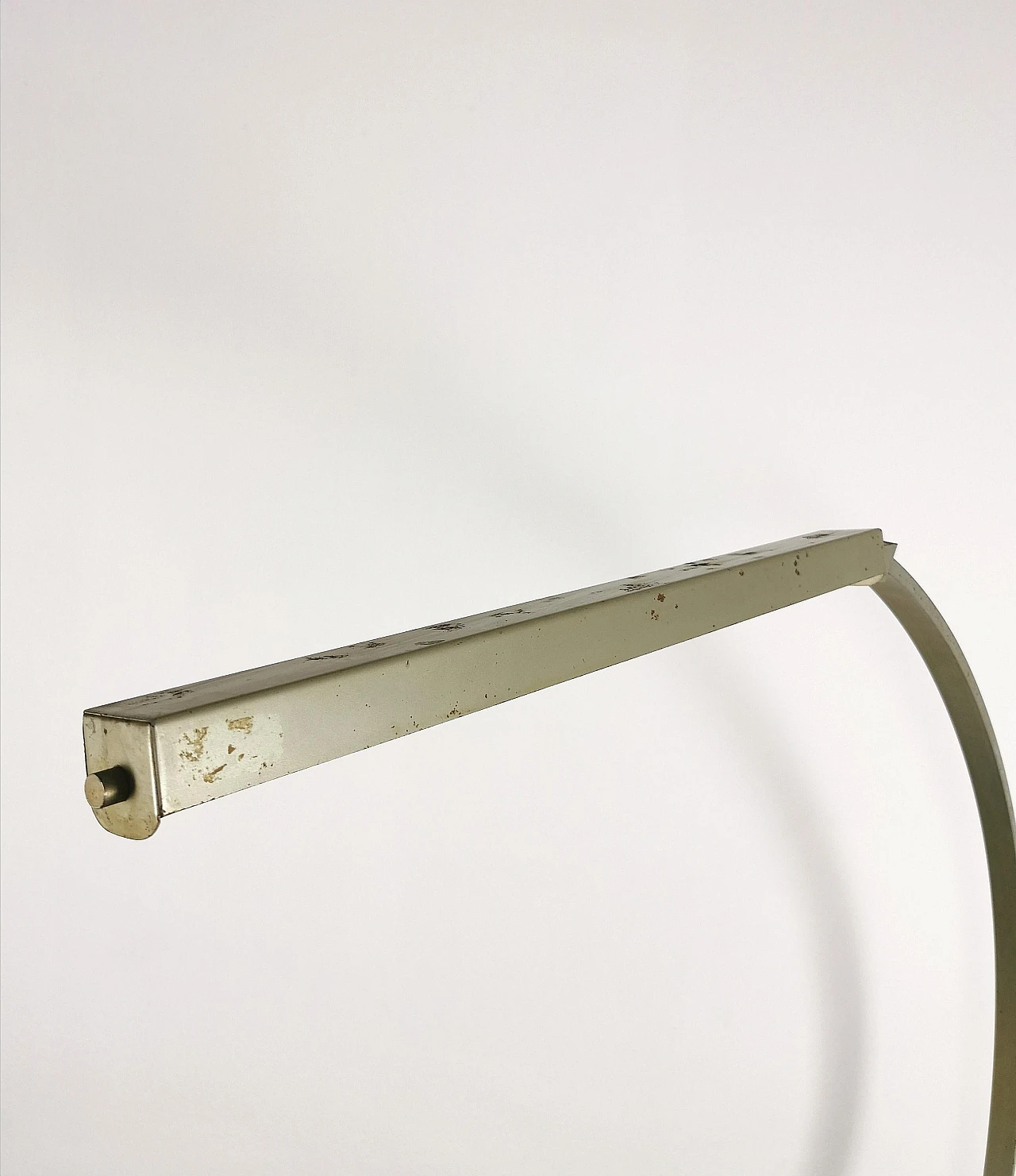 Gray metal arc floor lamp, 1960s 7