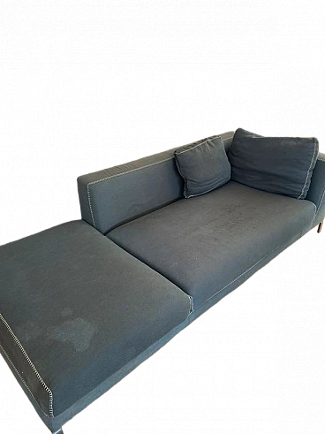 Ray sofa in maxalto green fabric by A. Citterio for B&B Italia, 2000s