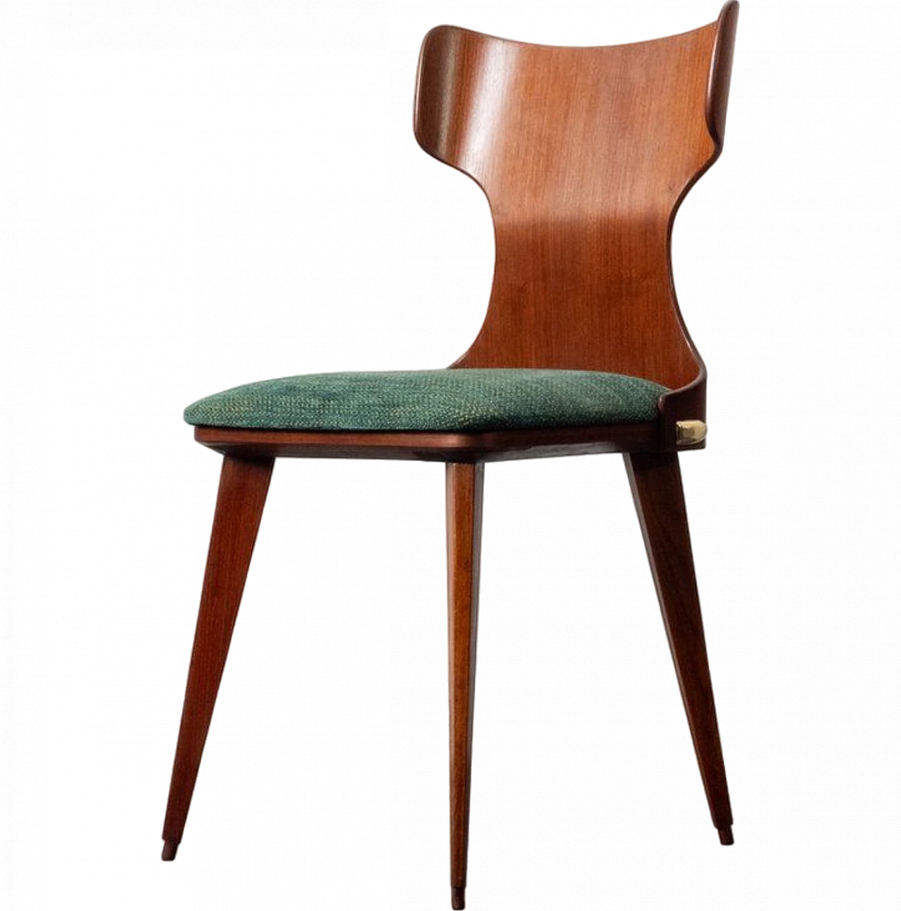 Beech and teak chair by Carlo Ratti, 1950s 12