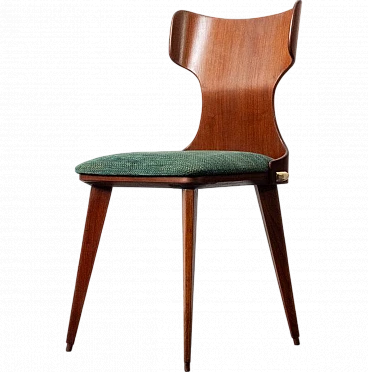 Beech and teak chair by Carlo Ratti, 1950s