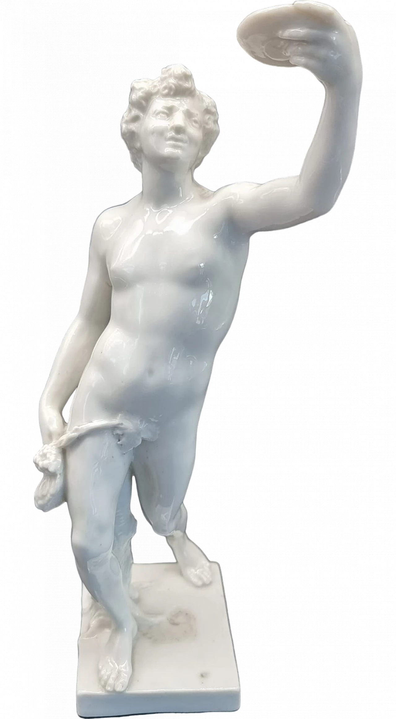 White porcelain statue depicting Bacchus, early 20th century 7