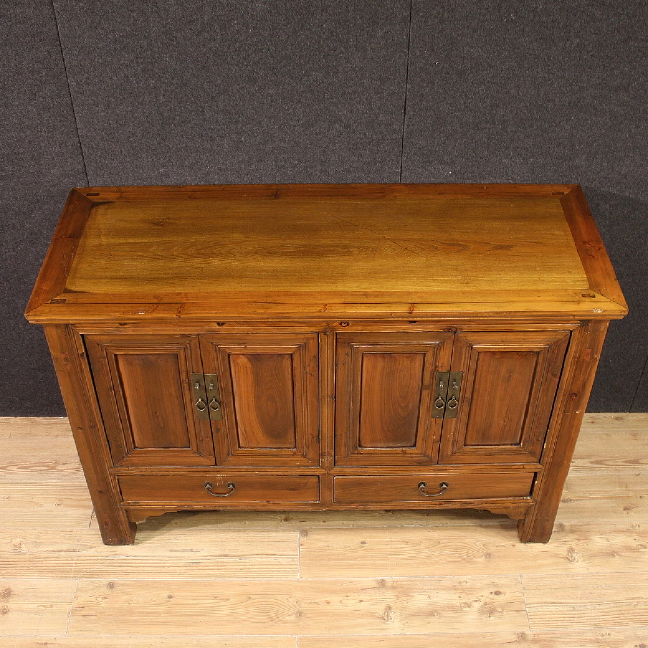 Chinese wood sideboard with doors and drawers 5