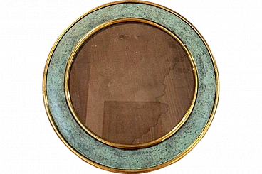 Oxidized brass photo frame, 1940s