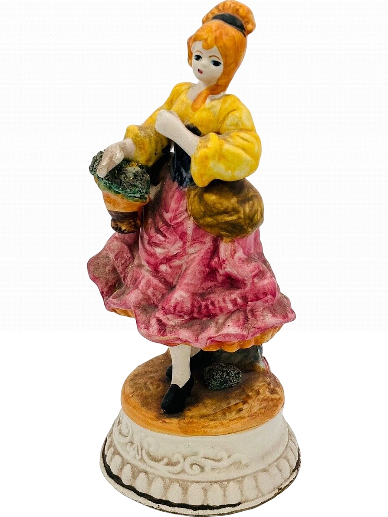 Woman, Capodimonte Biscuit porcelain sculpture, 1960s 2