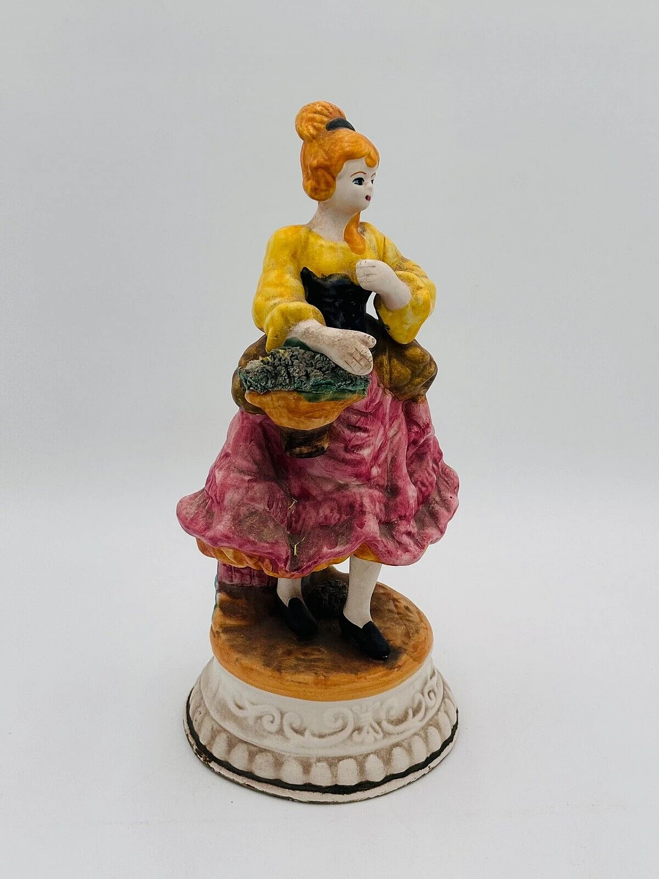 Woman, Capodimonte Biscuit porcelain sculpture, 1960s 3