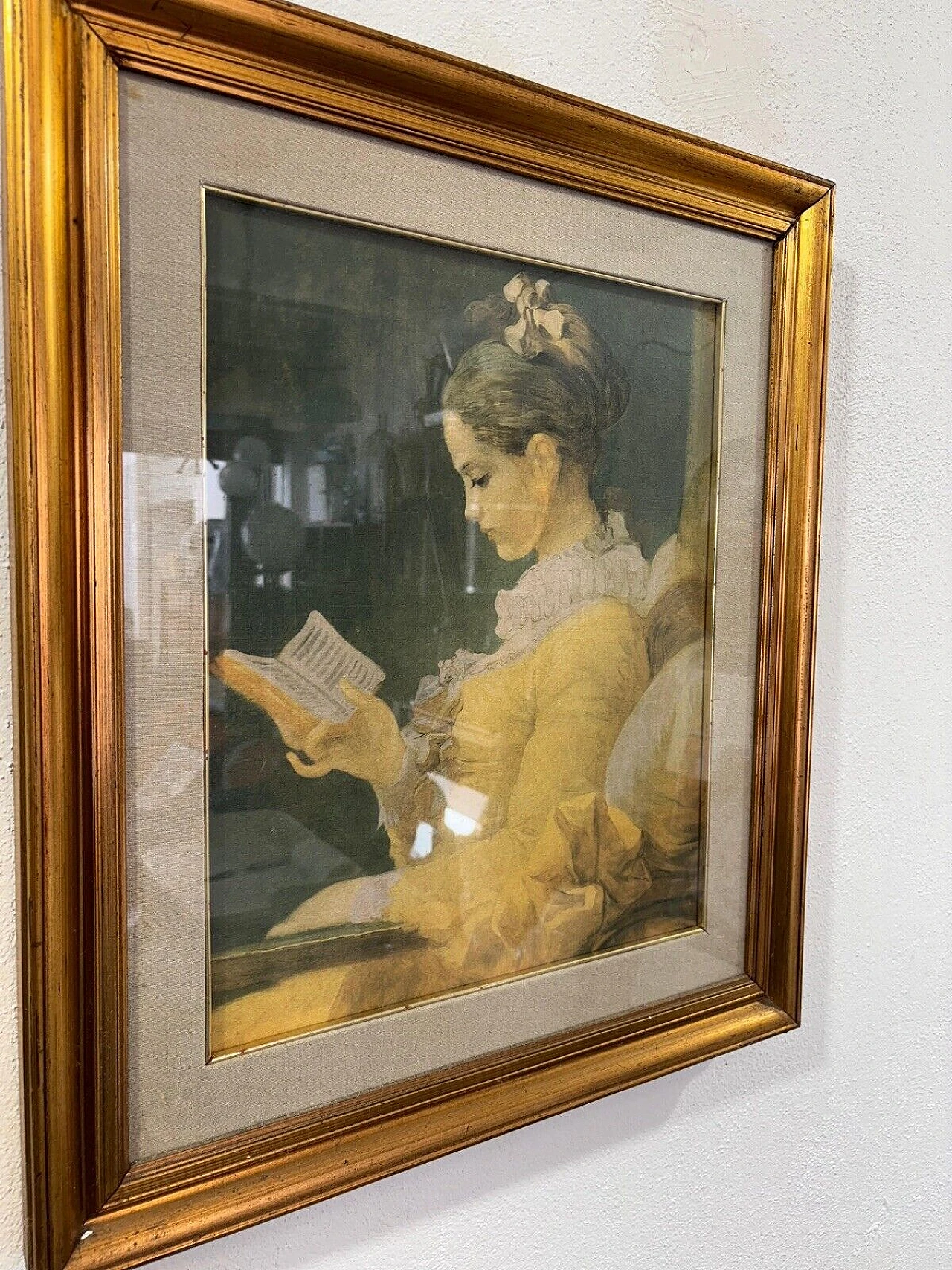 The Reader by Jean-Honorè Fragonard, print on canvas 2