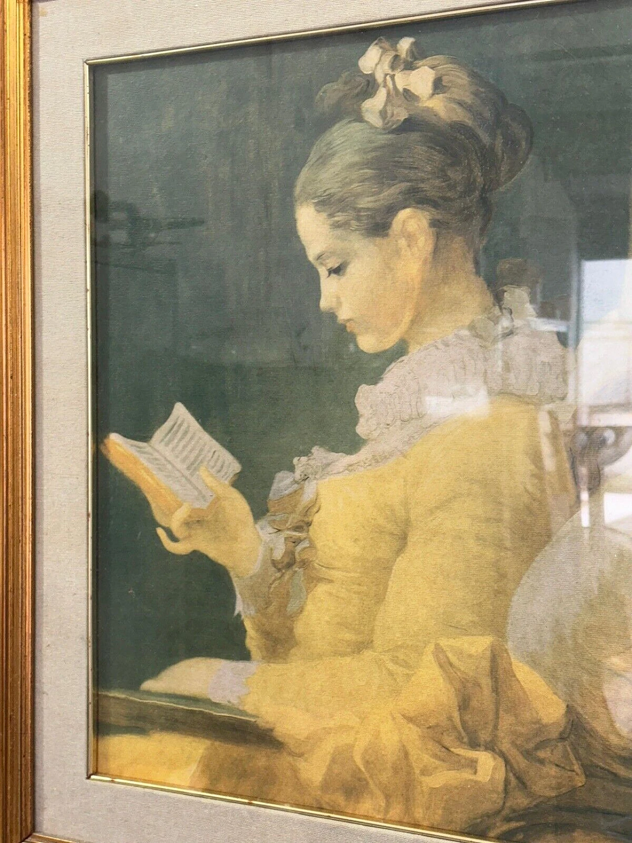 The Reader by Jean-Honorè Fragonard, print on canvas 4