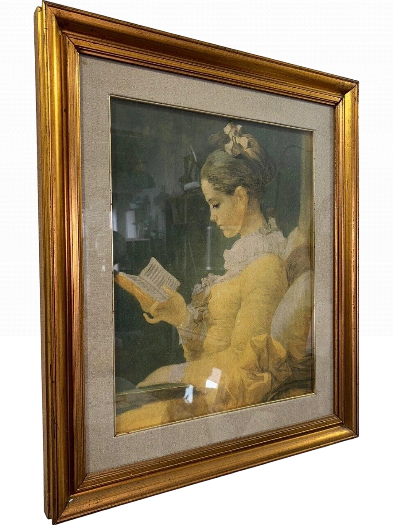 The Reader by Jean-Honorè Fragonard, print on canvas 6