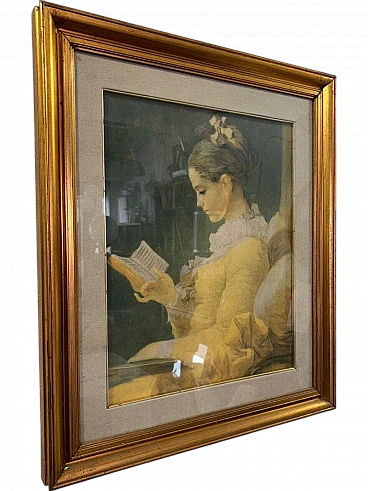 The Reader by Jean-Honorè Fragonard, print on canvas