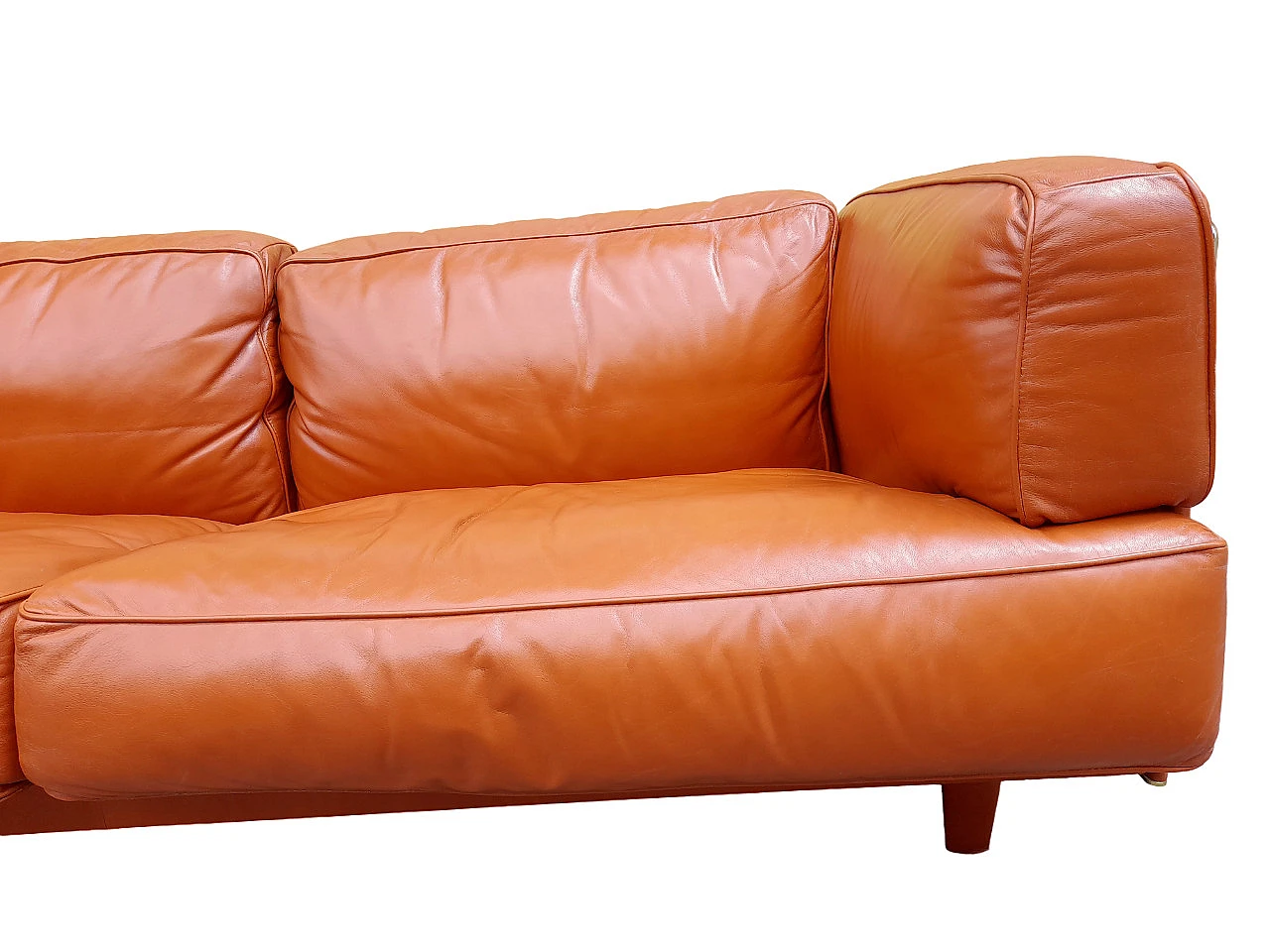 Twice leather sofa by Pierluigi Cerri for Poltrona Frau, 1980s 6