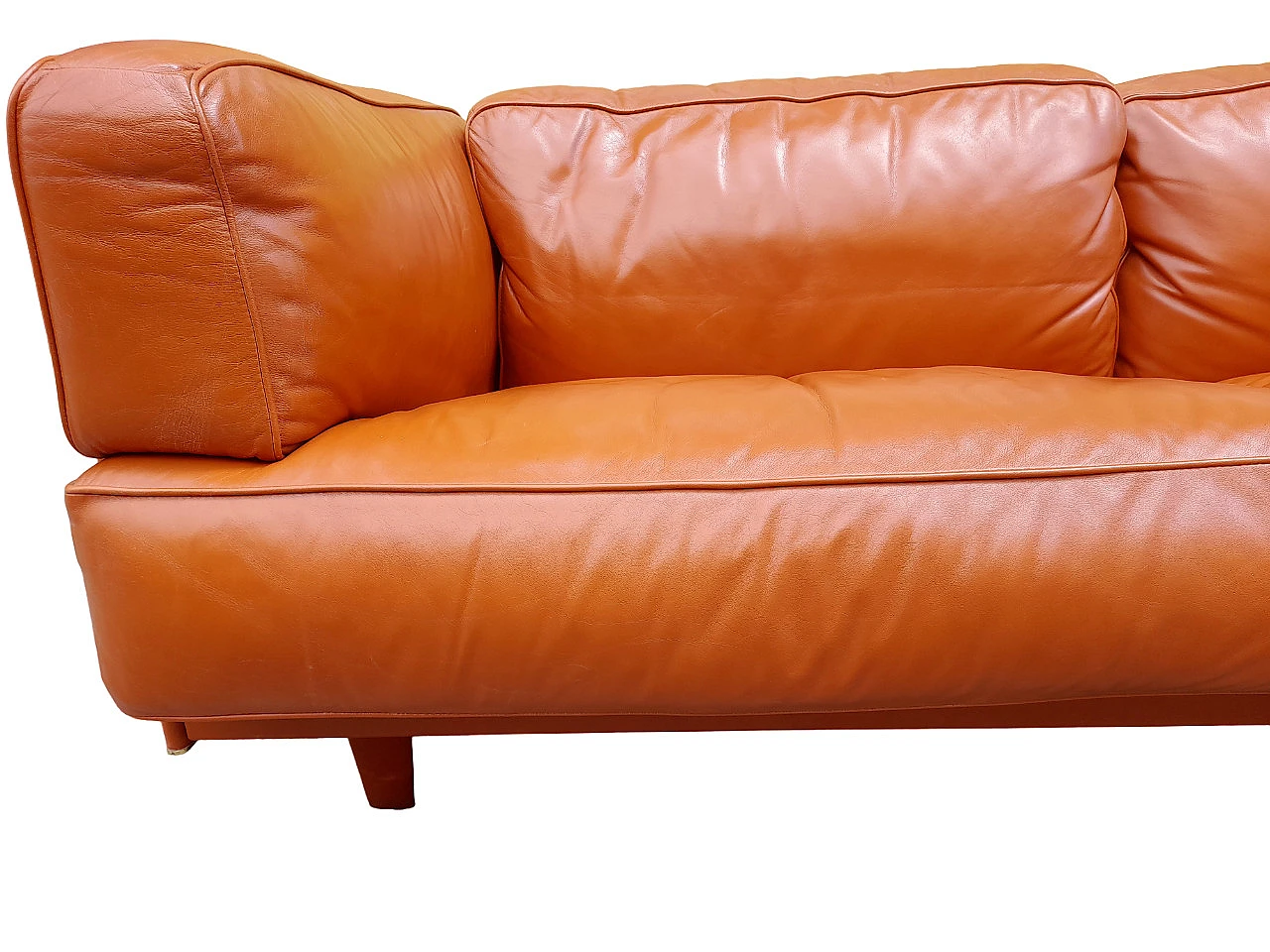 Twice leather sofa by Pierluigi Cerri for Poltrona Frau, 1980s 7