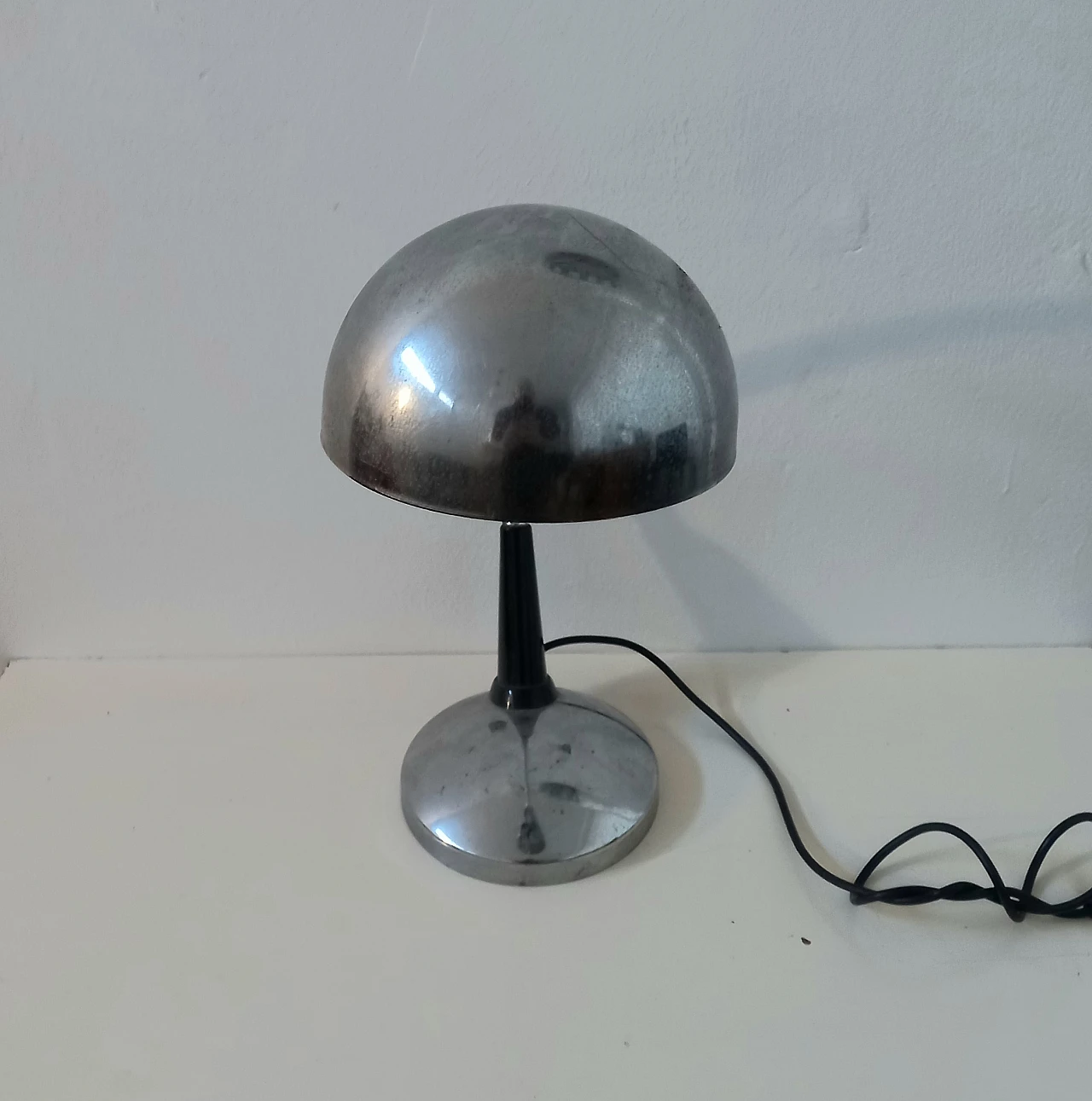 Chrome jointed table lamp, 1970s 4