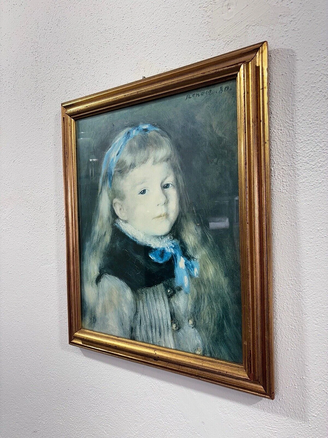 Young girl, print on paper, reproduction of Renoir 3