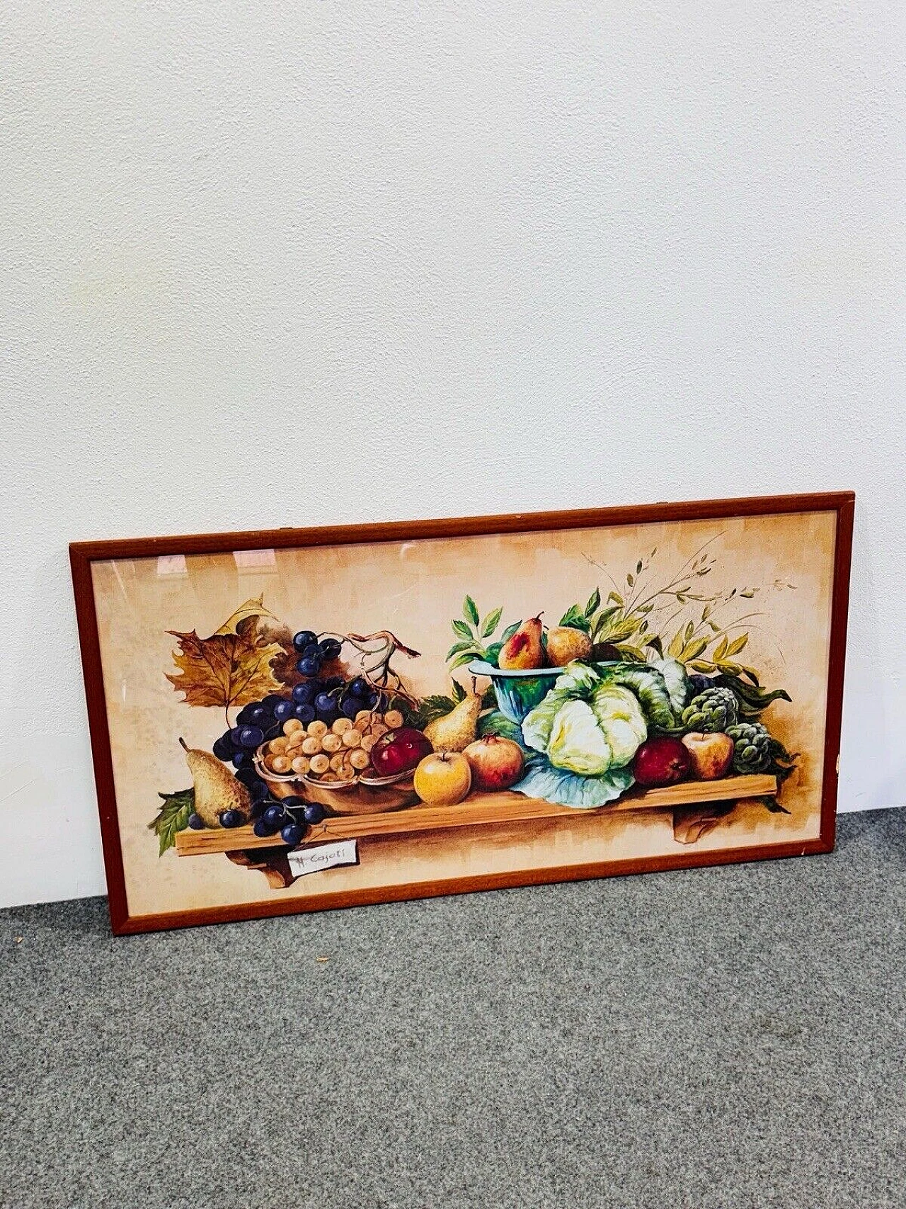 N. Cajati, Shelf with vegetables, mixed media 2