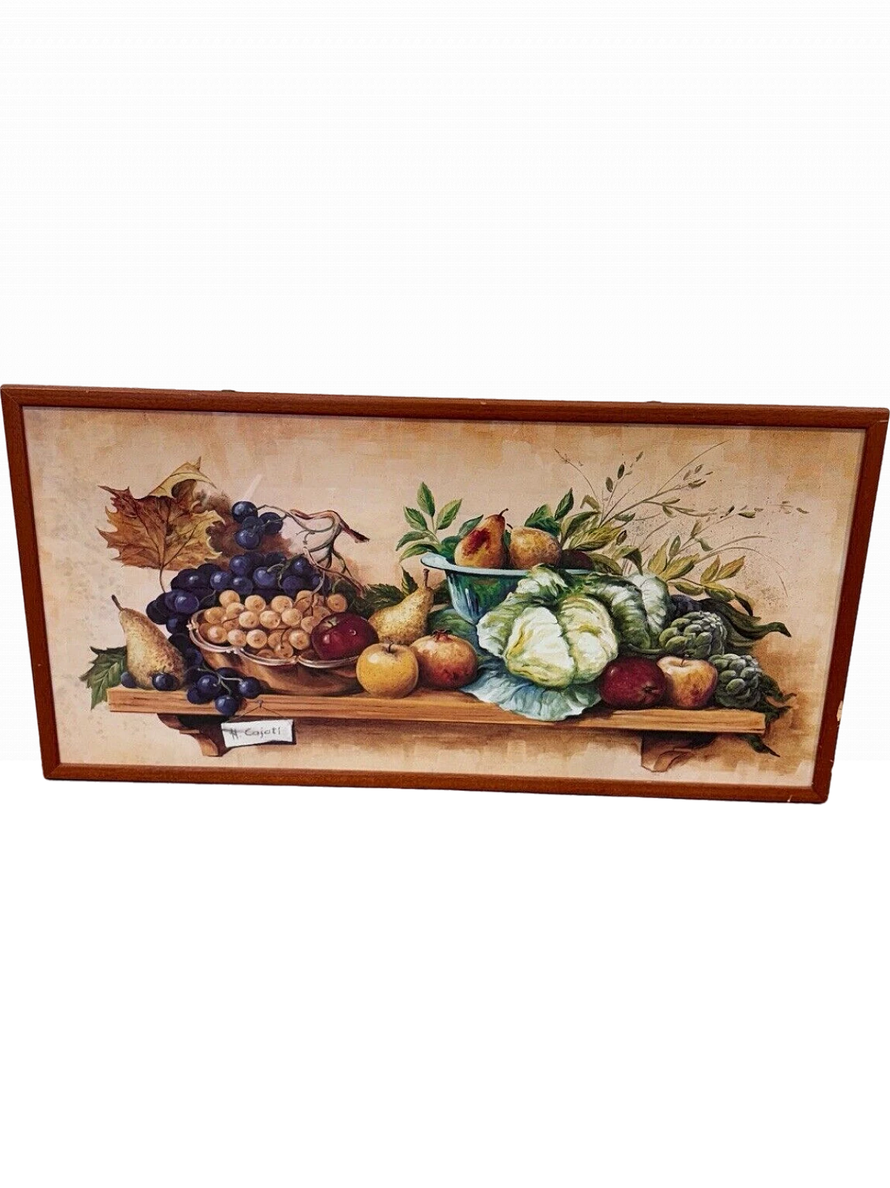 N. Cajati, Shelf with vegetables, mixed media 5