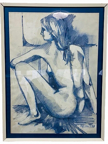 F. Spina, Nudo di donna seduta, 1978