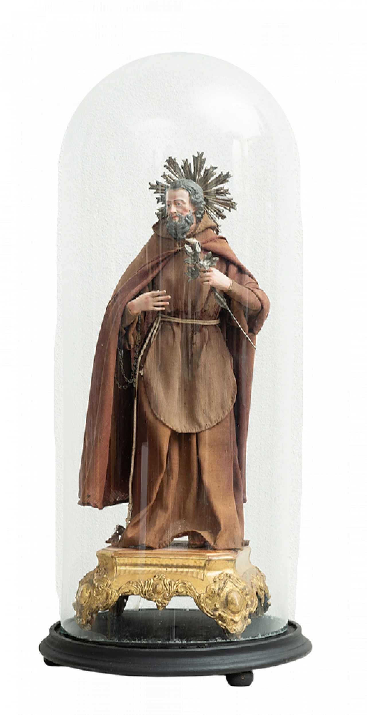 St. Cyrus, terracotta, wood and fabric sculpture, 19th century 8