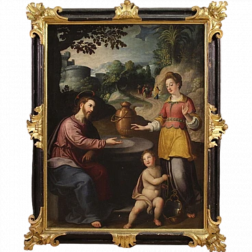 Christ and the Samaritan Woman, oil on canvas, 17th century