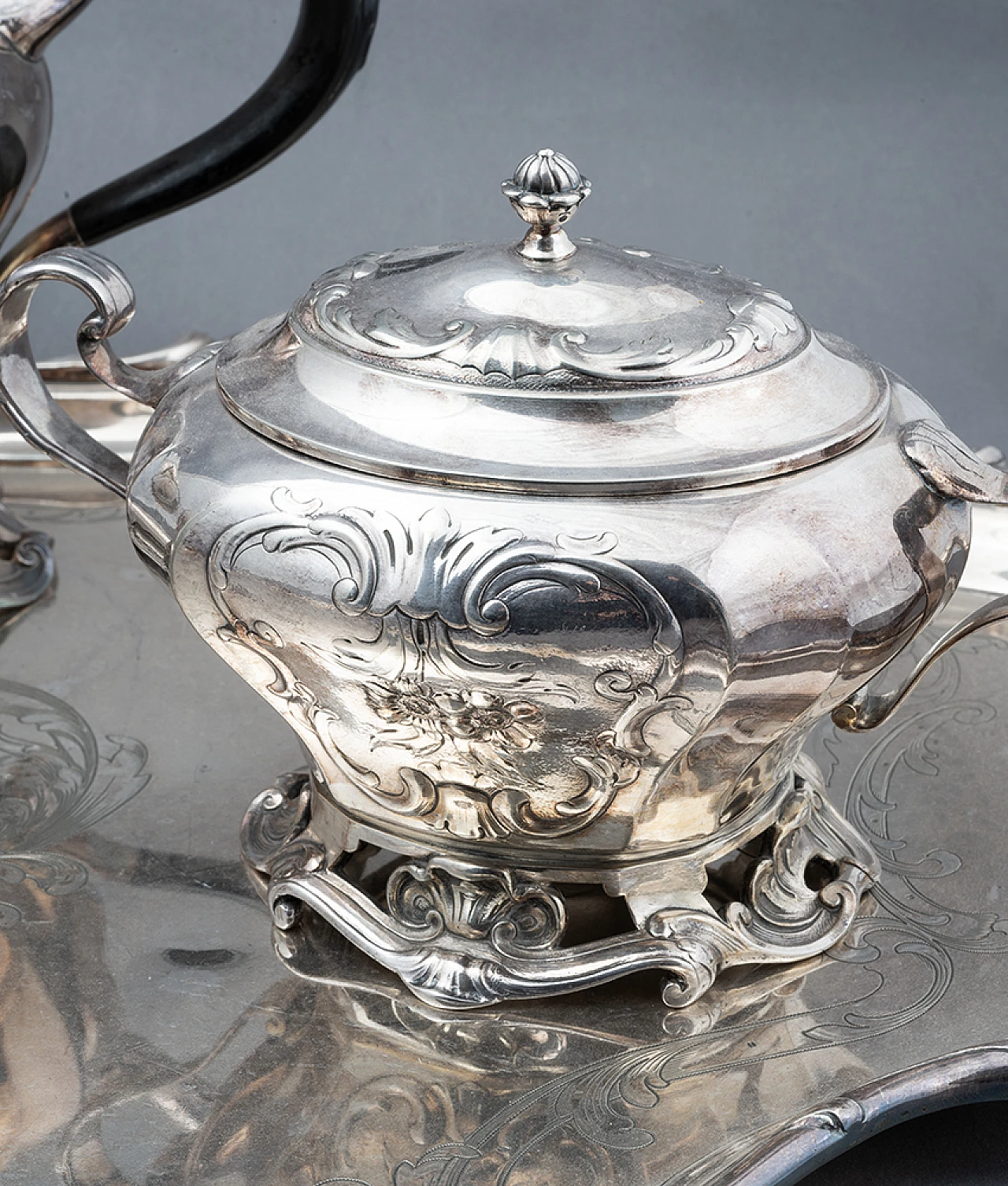 Edwardian Sheffield tea/coffee service, late 19th century 3