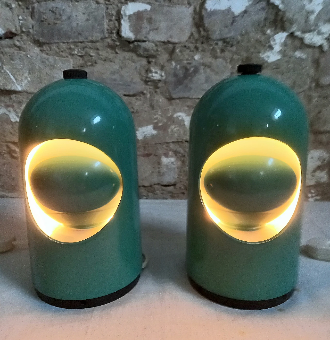 Pair of Selene table lamps by ABM, 1970s 3