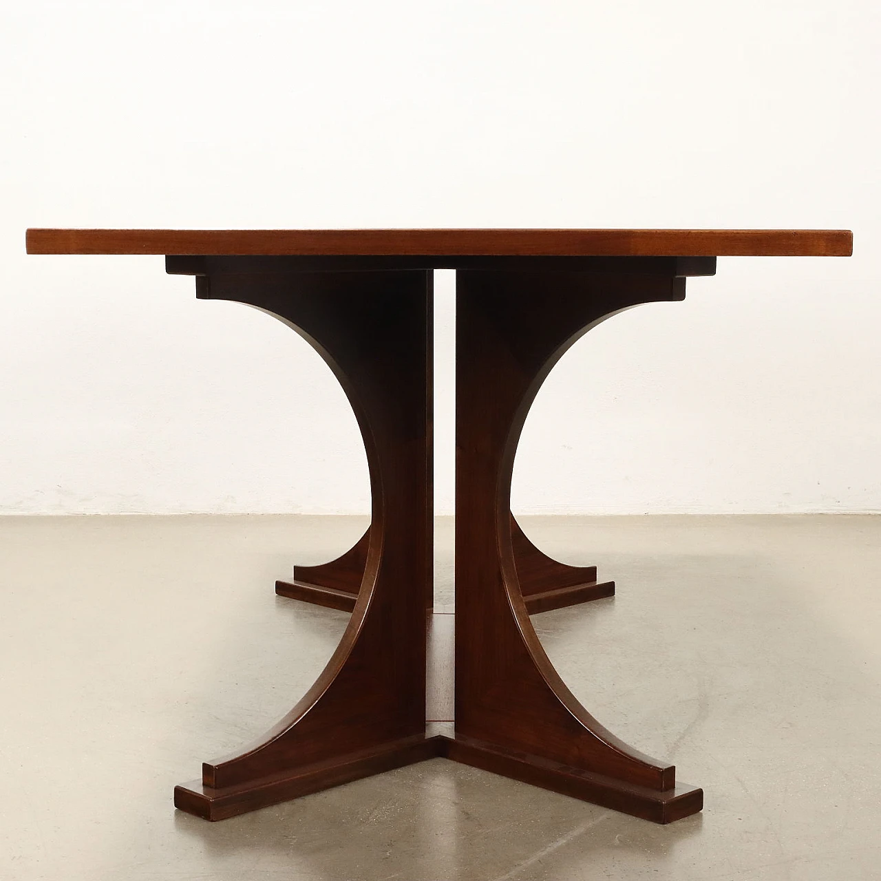 Walnut veneered table attributed to Franco Albini, 1960s 8