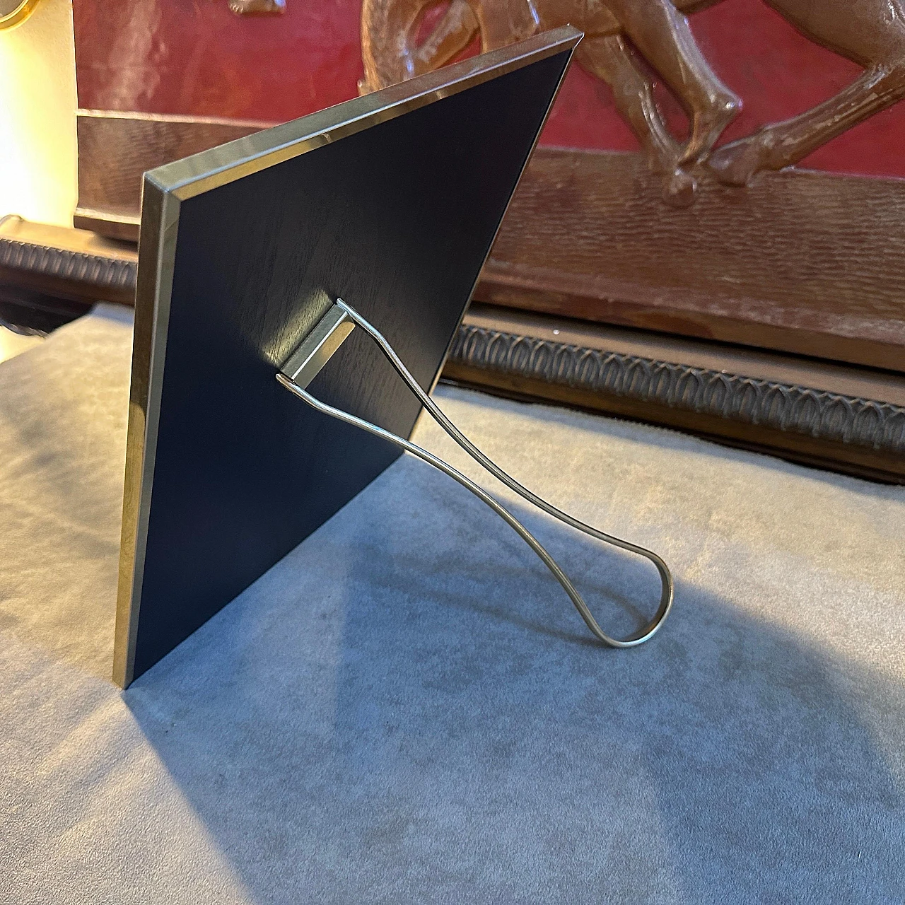 Picture frame in brass & metal in the style of T. Barbi, 1980s 5