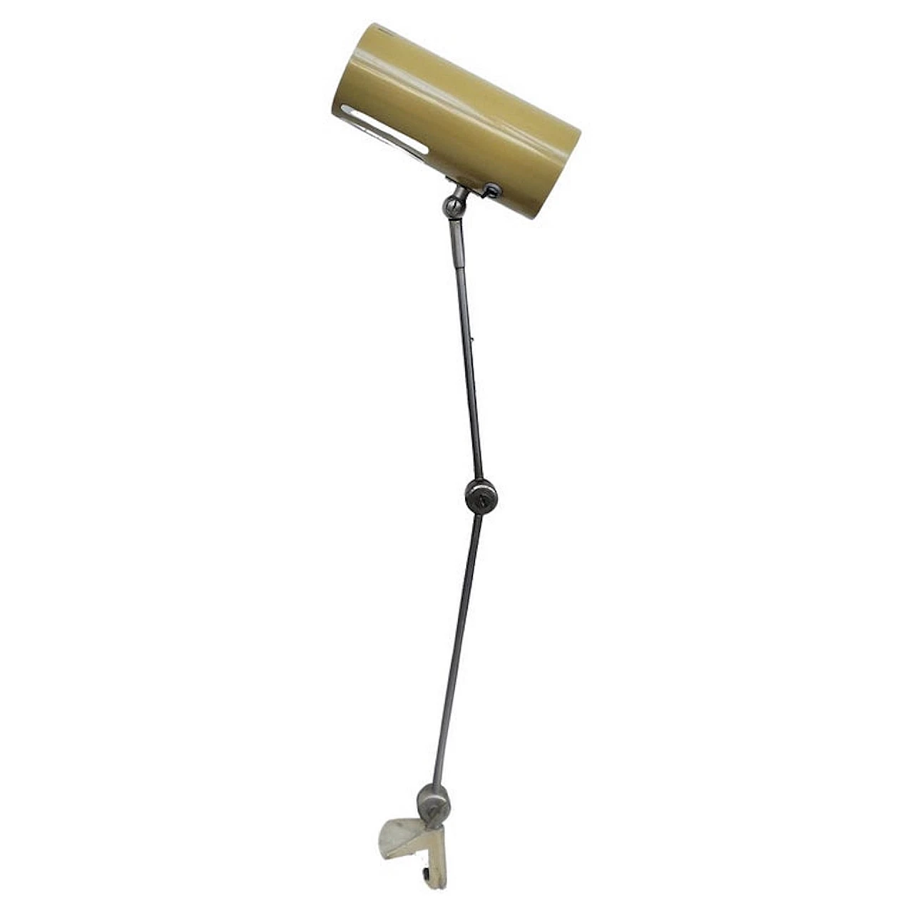 Clamp table lamp in beige laquered metal by Stilnovo, 1950s 1