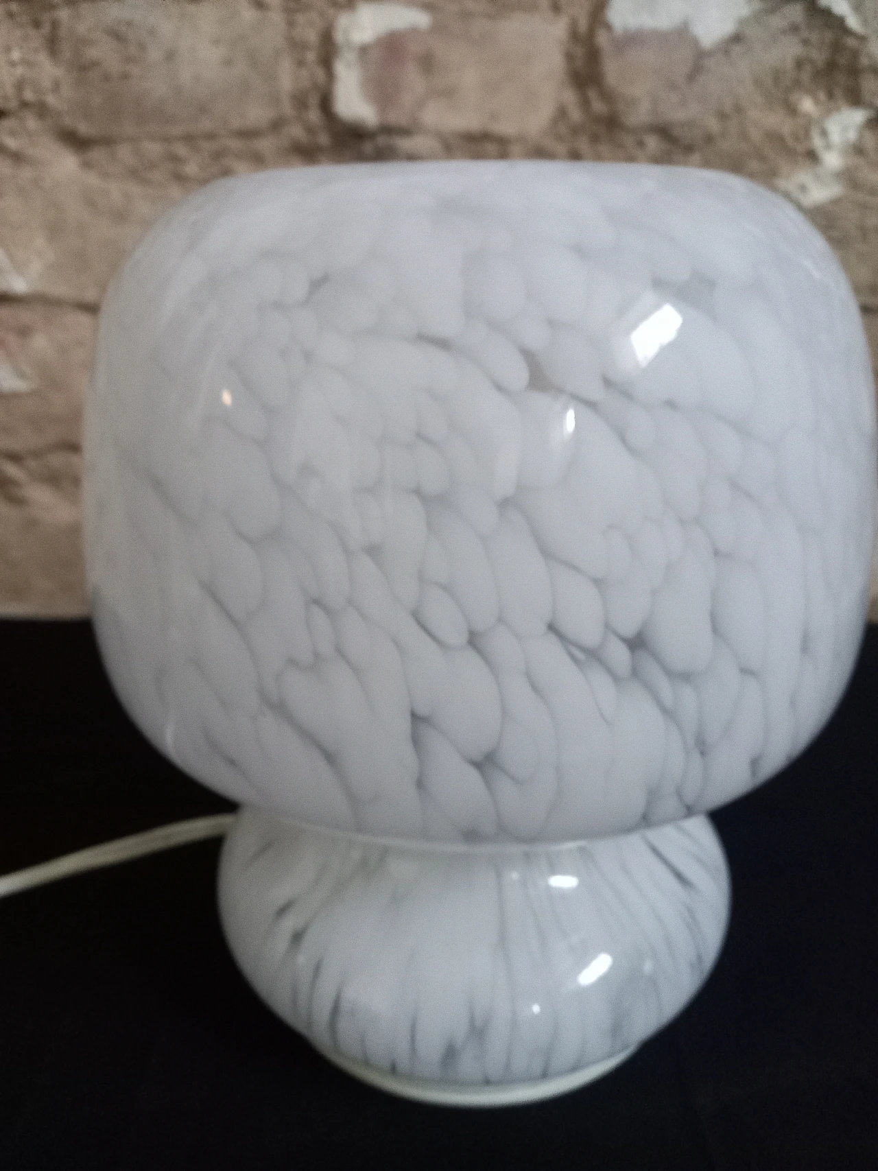 Glass table lamp, 1970s 4