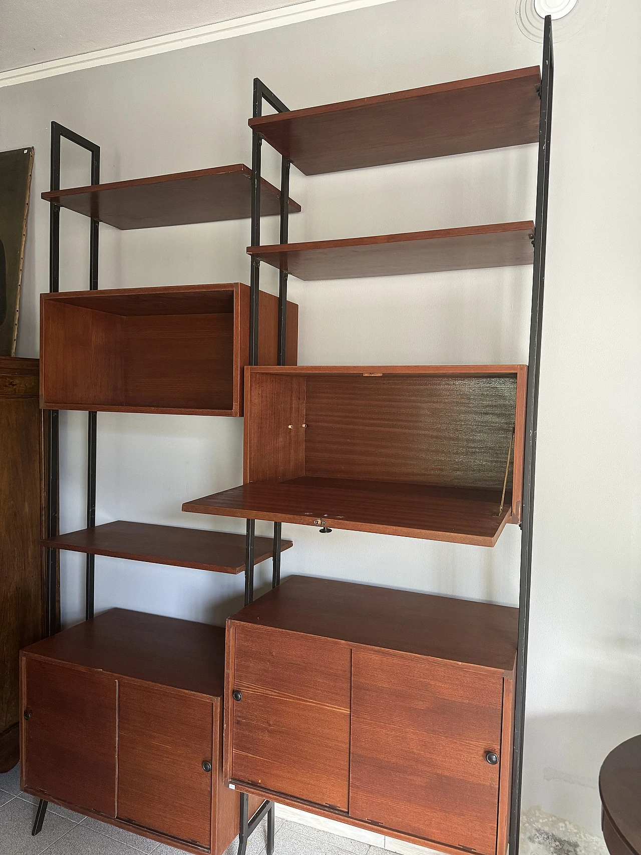 Teak modular bookcase, 1970s 5