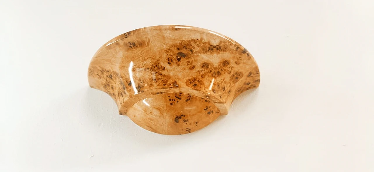 Wall light in brown ceramic with marbled effect, 1970s 2