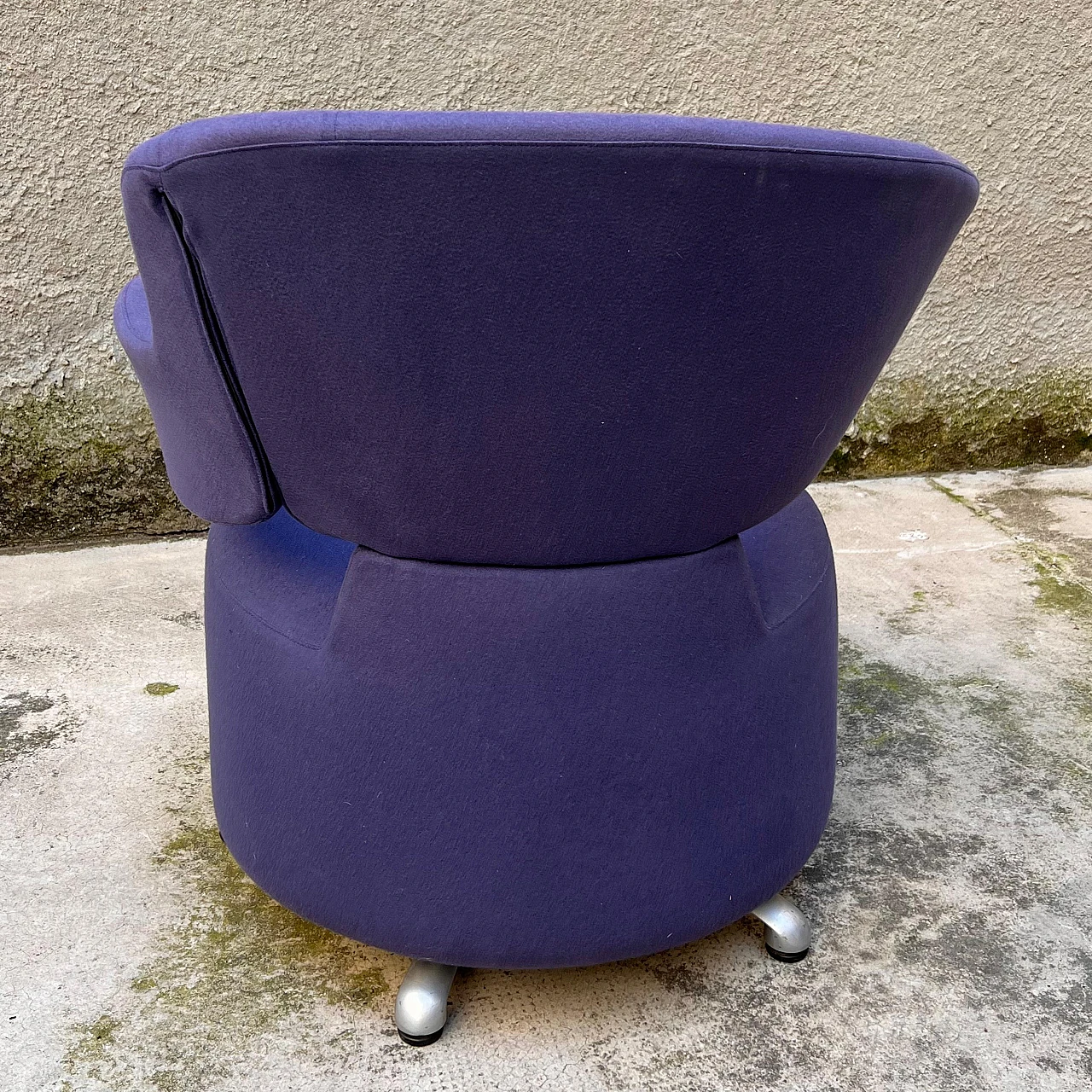 Blue armchair Canta by Toshiyuki Kita for Cassina, 2000s 5