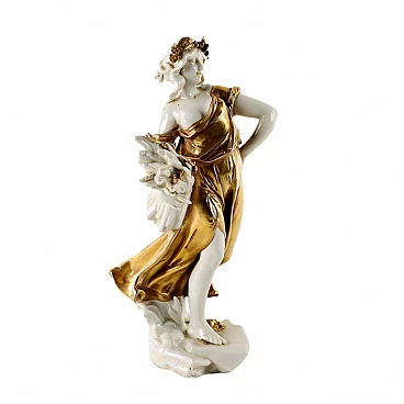 Allegoria dell'estate, statua in porcellana di Capodimonte, '800