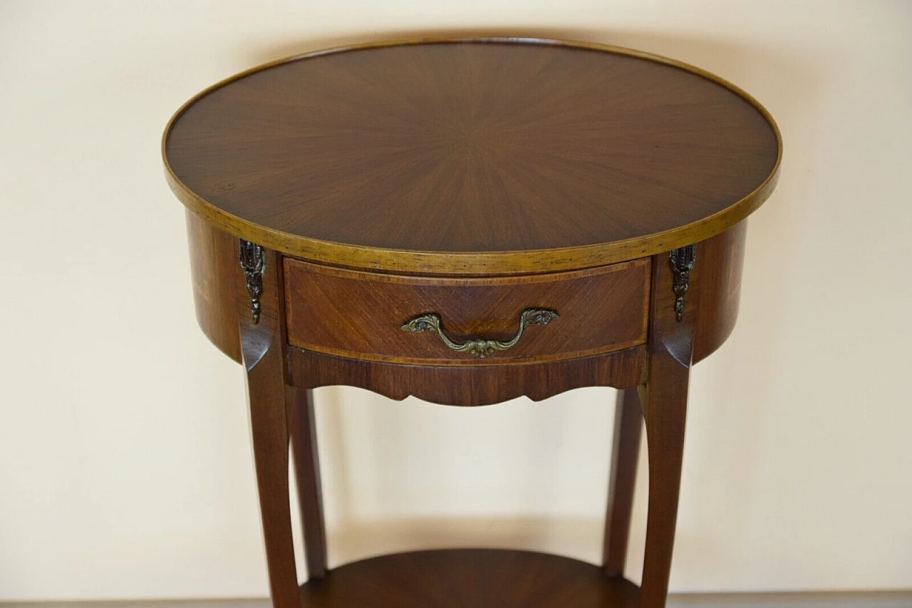 Biedermeier style oak coffee table, early 20th century 4