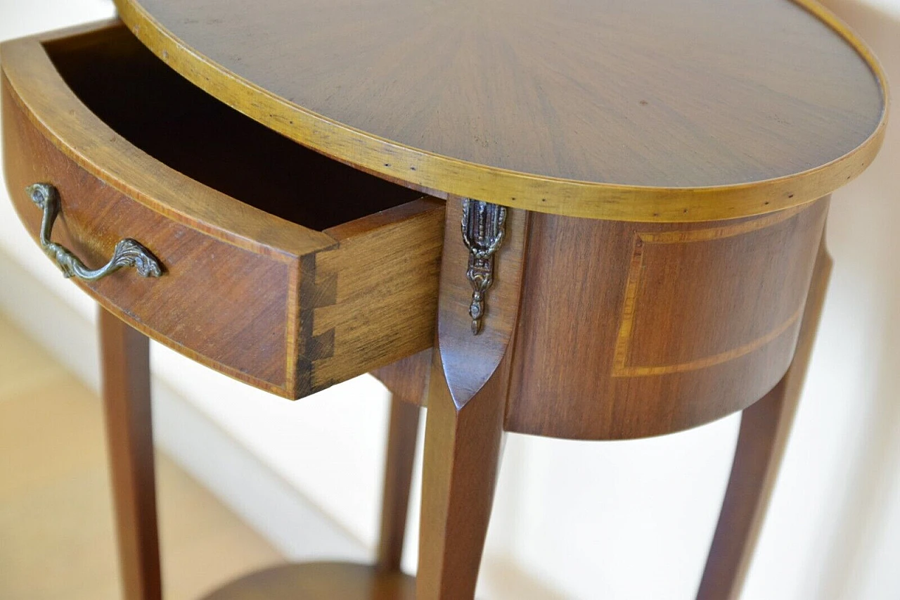 Biedermeier style oak coffee table, early 20th century 5