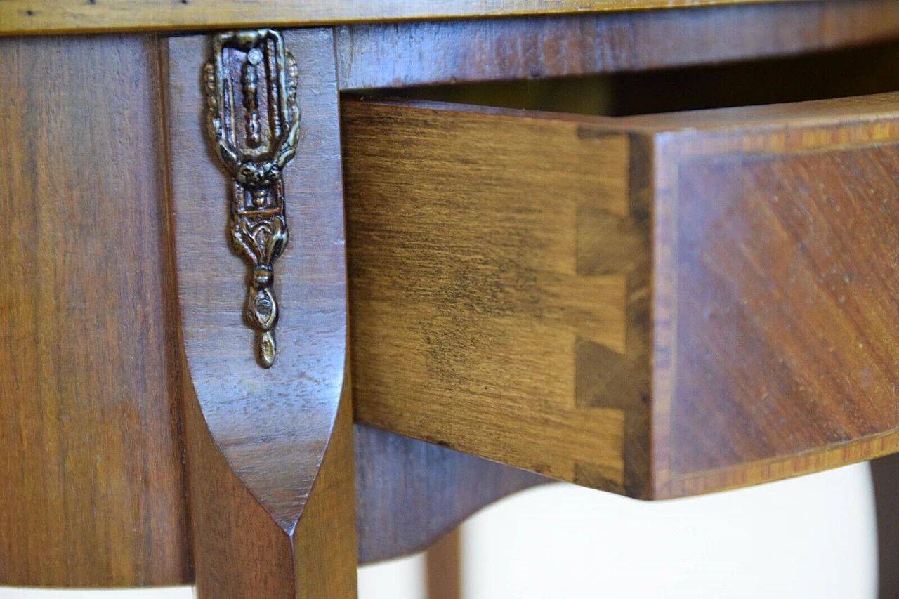 Biedermeier style oak coffee table, early 20th century 7