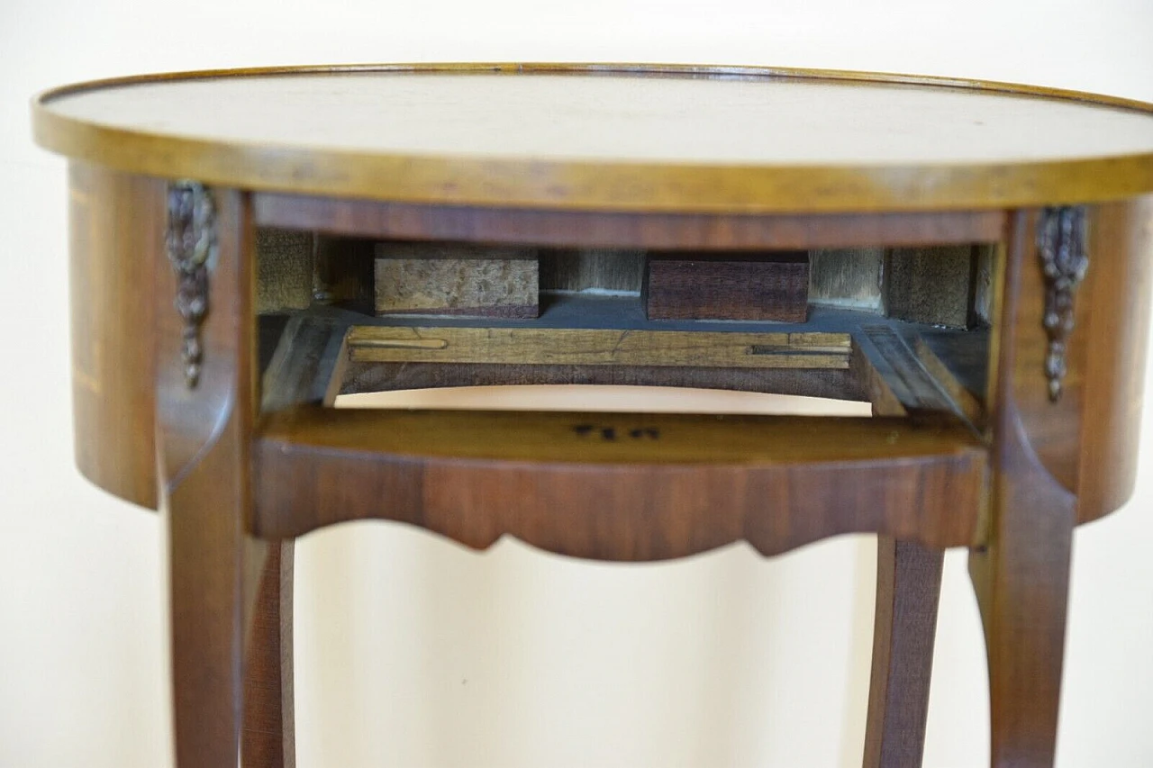 Biedermeier style oak coffee table, early 20th century 9