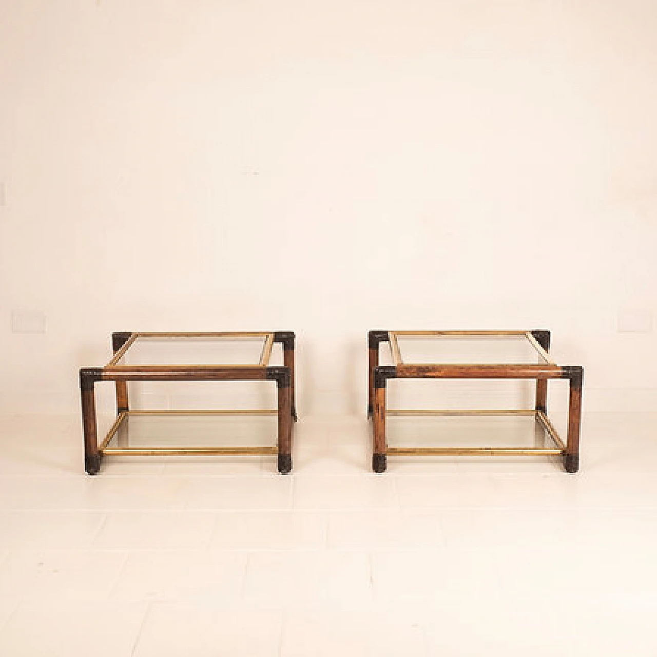 Pair of Marango bedside tables by Alberto Smania, 1960s 5